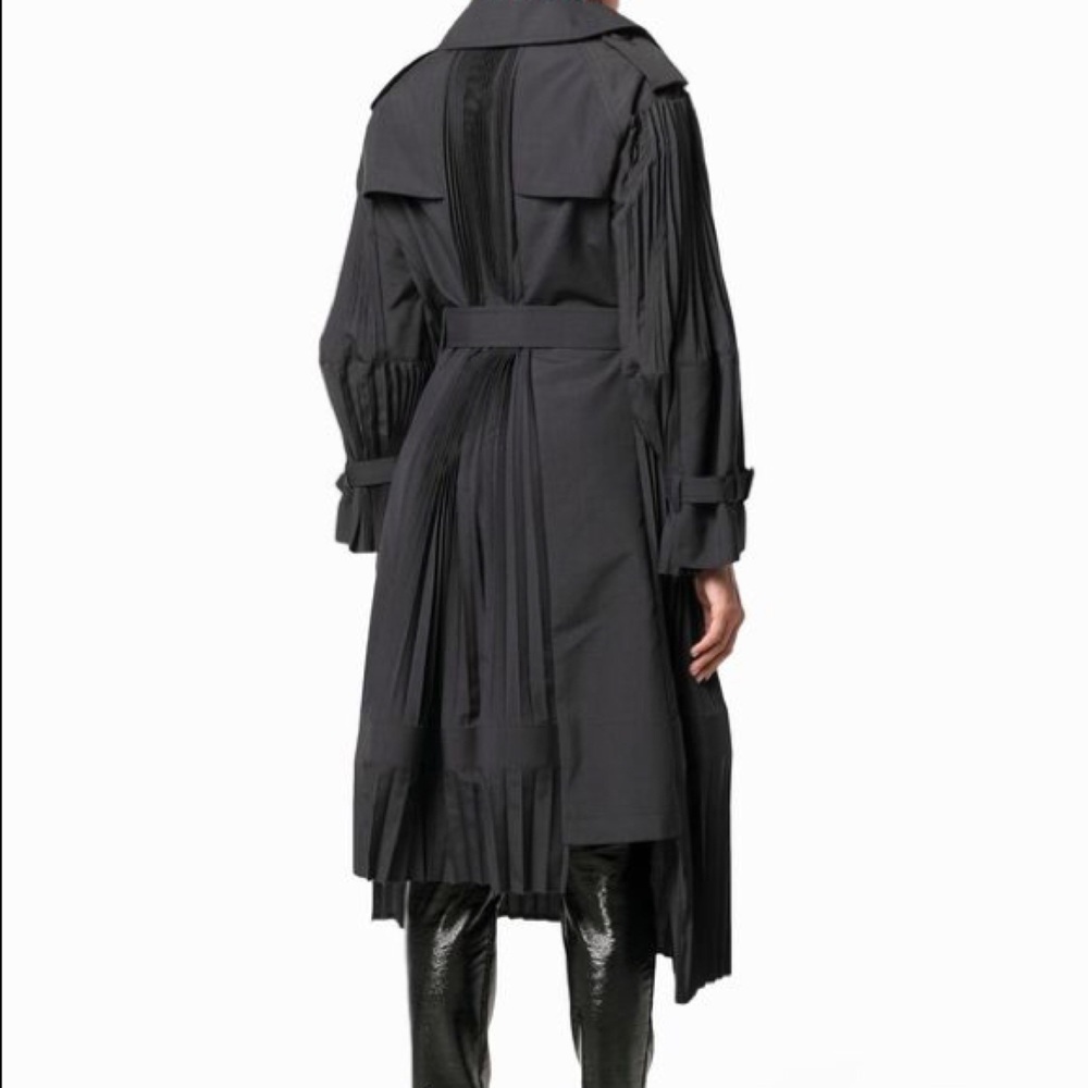 Junya Watanabe pleated trench coat jacket